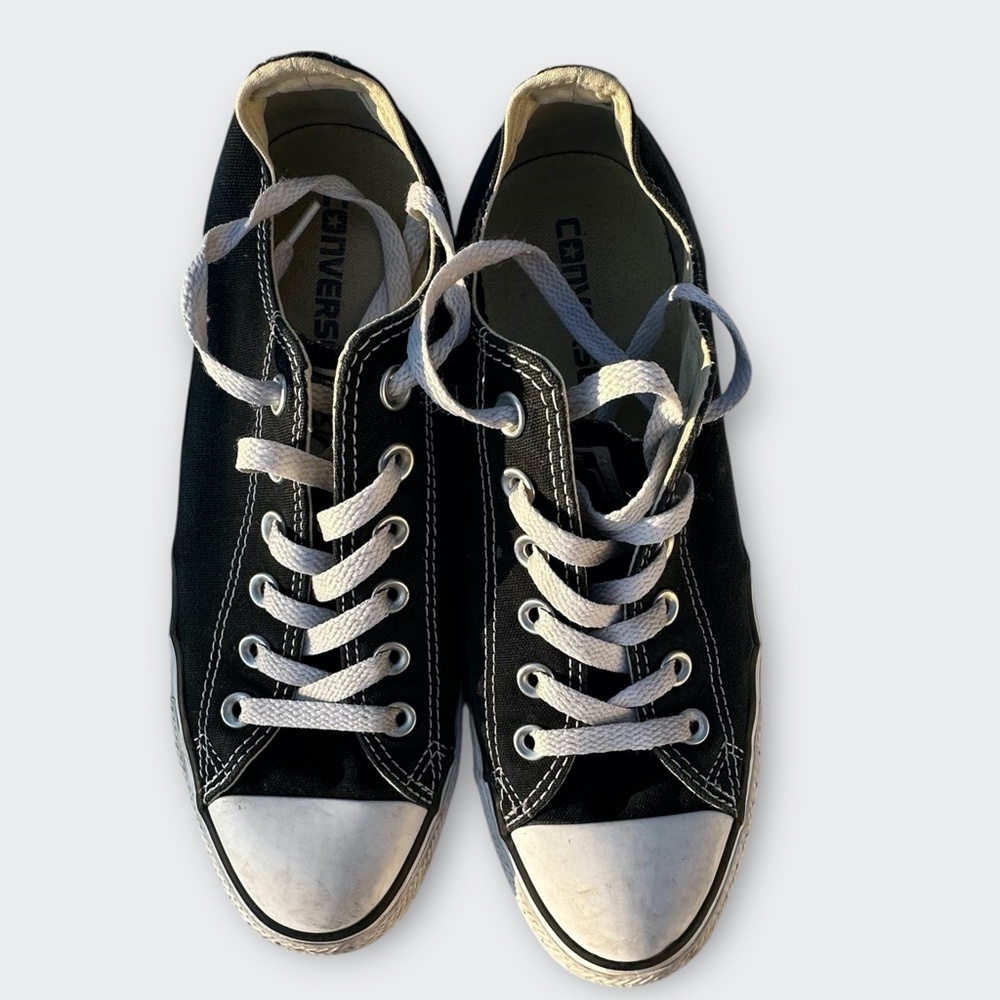 Converse Chuck Taylor All Star Low Top Black Sneaker Men 7 Women 9 M9166 Classic